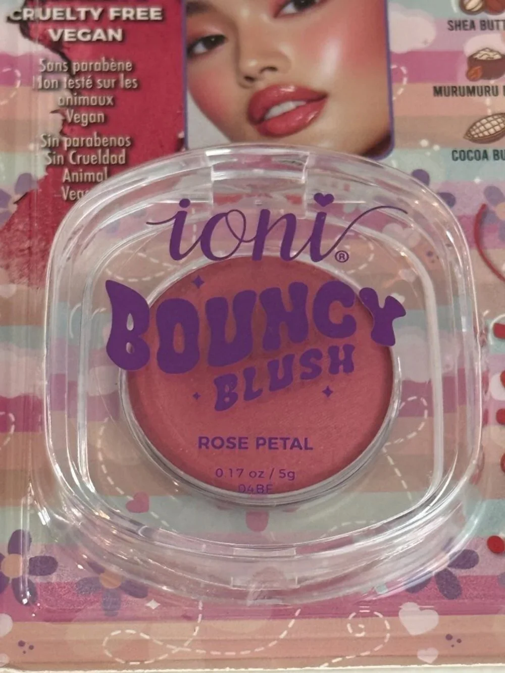 Ioni Butter Bae Bouncy Blush Rose Petal Cheek Lip Color New